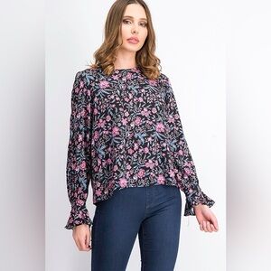Mango Floral Printed Blouse